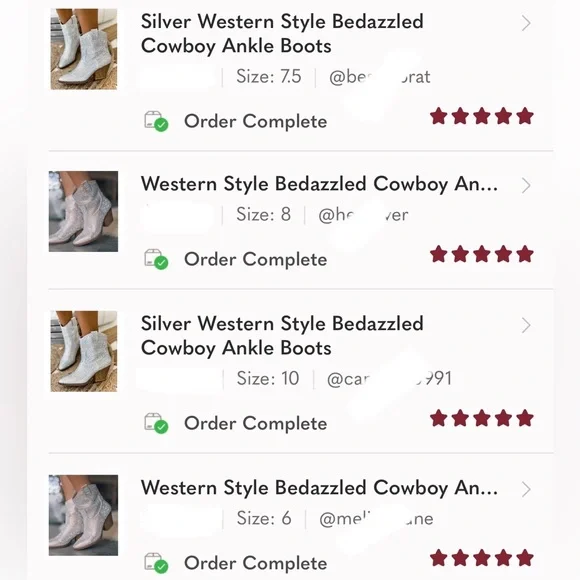 NEW Fuchsia Western Style Bedazzled Cowboy Ankle Boots - Picture 10 of 11